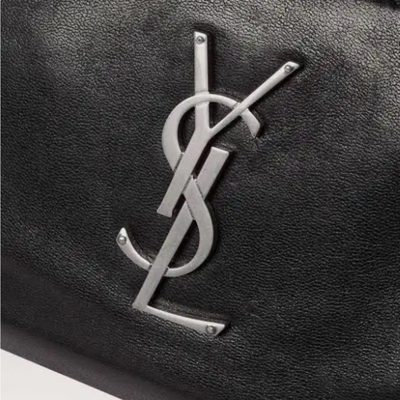 Yves Saint Laurent Cassandre Black Leather Belt Bag - Picture 3 of 8